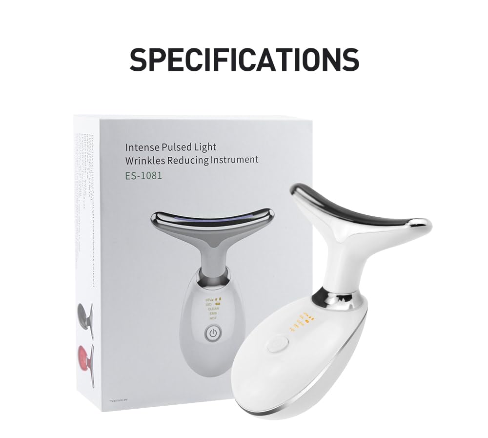Masajeador Rejuvenecedor para Rostro y Cuello con Luz IPL™ 🌸 ¡El secreto de una piel más firme en minutos!