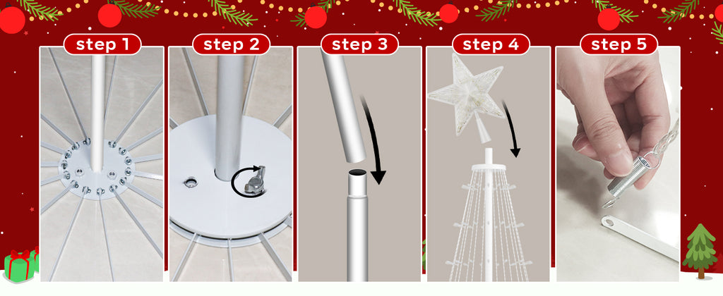 ÁRBOL DE NAVIDAD INTELIGENTE CON LUCES LED