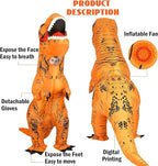 Disfraz Inflable de Dinosaurio T-Rex – ¡Sé la Estrella de la Fiesta!