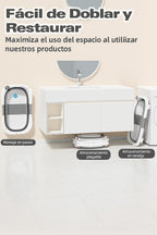 BAÑERA RETRÁCTIL CON COJÍN PARA BEBÉS