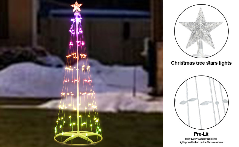 ÁRBOL DE NAVIDAD INTELIGENTE CON LUCES LED